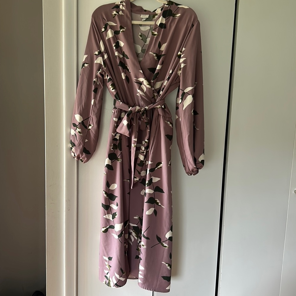 Faux wrap dress